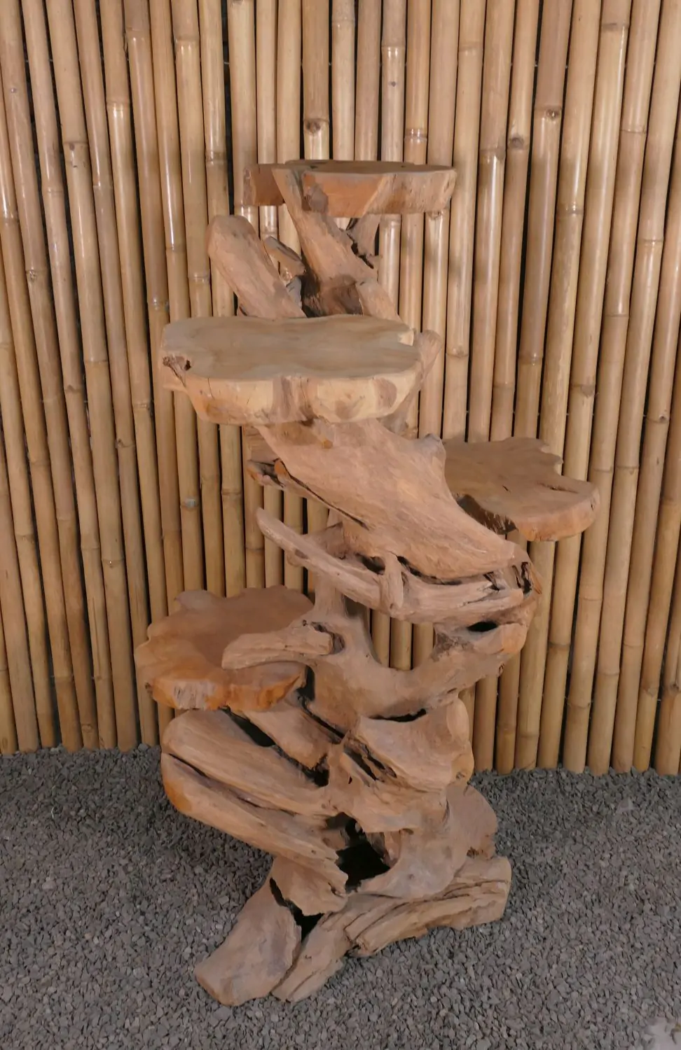  Product image 4 of the product “Shelf made of teak wood about approx. 140cm height ”